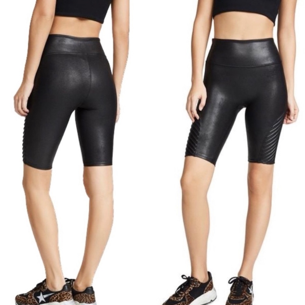 NEW!! SPANX XS Faux Leather Shaping Shorts ~SEXY & SNATCHED! (NO tags NO Tummy!) - Picture 2 of 10